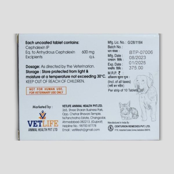 Petlexin 600 Antibiotics